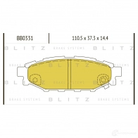 Тормозные колодки задние BLITZ 7VQU F5Q 1422986491 bb0331