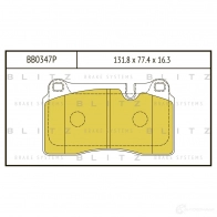 Тормозные колодки передние BLITZ OPRBX 7 bb0347p Land Rover Range Rover 3 (L322) 2002 – 2012