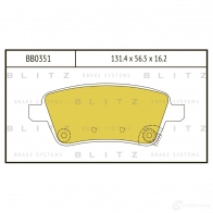 Тормозные колодки передние BLITZ 1422985987 bb0351 WU K2C8
