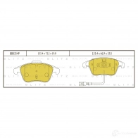 Тормозные колодки передние с датчиком BLITZ bb0354p Seat Alhambra (7N) 2 Минивэн 2.0 TDI 115 л.с. 2011 – наст. время T5B4 P6