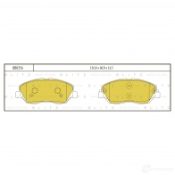 Тормозные колодки передние BLITZ bb0356 Hyundai Santa Fe (DM) 3 Кроссовер 2.2 CRDi 4WD 197 л.с. 2012 – 2015 726U 2