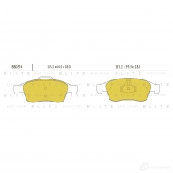 Тормозные колодки передние BLITZ bb0374 KA RI1QQ Renault Fluence (L30) 1 Седан 1.6 dCi 130 л.с. 2014 – наст. время