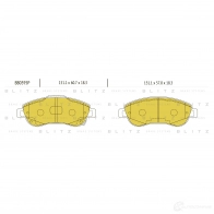 Тормозные колодки передние BLITZ 26I6 IXE 1422986103 bb0395p