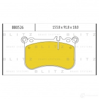 Тормозные колодки передние BLITZ RSAU FWN 1422986310 bb0526