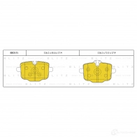 Тормозные колодки задние BLITZ Bmw X7 (G07) 1 Внедорожник 3.0 xDrive 40 i 340 л.с. 2019 – наст. время bb0535 G0DM D