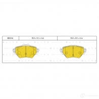 Тормозные колодки задние BLITZ ZNQ1 Y bb0546 Citroen Grand C4 SpaceTourer 1 (3A, EMP2) 2018 – 2020