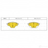 Тормозные колодки задние BLITZ Citroen Grand C4 SpaceTourer 1 (3A, EMP2) 2018 – 2020 bb0547 N2P8C 4