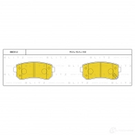 Тормозные колодки задние BLITZ bb0552 Hyundai i10 (PA) 1 Хэтчбек 1.0 69 л.с. 2011 – 2017 W 92M9T5