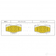 Тормозные колодки передние BLITZ F VE1L bb0611 1439828115
