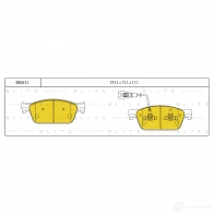 Тормозные колодки передние BLITZ 2Q Z4P Volkswagen Caravelle (T6, SG) 6 2016 – 2020 bb0631