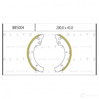 Барабанные тормозные колодки BLITZ bb5004 Lada 2105 (05) 1 Седан 1500 Special (21053) 75 л.с. 1985 – 2012 W6VR9 I