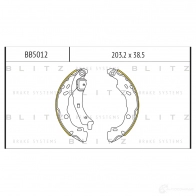 Барабанные тормозные колодки BLITZ OV6 L2 bb5012 Citroen DS3 1 (PF1) Хэтчбек 1.4 HDi 70 68 л.с. 2010 – 2015