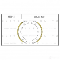 Барабанные тормозные колодки BLITZ bb5043 Mercedes Vito (W447) 3 Mixto 119 CDI 4-matic (447.701, 447.703, 447.705) 190 л.с. 2019 – наст. время WVM4P 35