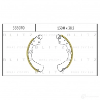 Барабанные тормозные колодки BLITZ Z0V PA bb5070 1439834910