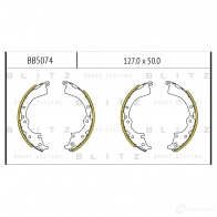 Барабанные тормозные колодки BLITZ bb5074 1439830231 6G1IJ 53