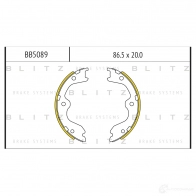 Барабанные тормозные колодки BLITZ Infiniti Q60 (CV36) 1 2013 – 2016 GU HHJ bb5089