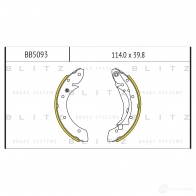 Барабанные тормозные колодки BLITZ P1 BBQ Citroen Xsara Picasso 1 (N68) Минивэн 1.6 95 л.с. 1999 – наст. время bb5093