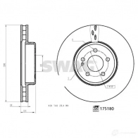 Тормозной диск SWAG 33 10 2731 Mercedes C-Class (C205) 4 Купе 2.1 C 250 d (2008) 204 л.с. 2015 – 2024 KR JABD