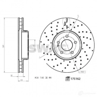 Тормозной диск SWAG UW1G FP 33 10 2722 Mercedes C-Class (S205) 4 Универсал 2.1 C 250 BlueTEC / d (2008) 204 л.с. 2014 – наст. время