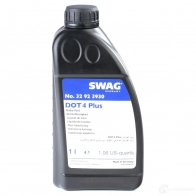Тормозная жидкость SWAG Audi A6 (C5) 2 Универсал 2.7 T Quattro 250 л.с. 2001 – 2005 ISO 4925 32 92 3930 DOT 4 Plus