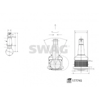 Шаровая опора SWAG 1440645832 JJ0 5Y3U 33 10 4280 - Изображение 2