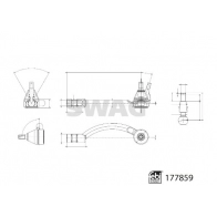 Рулевой наконечник SWAG W1QM D 33 10 4337 1440648554 - Изображение 3
