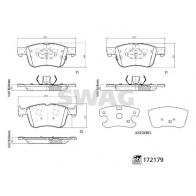 Тормозные колодки дисковые, комплект SWAG 33 10 7334 Z4QXN QH 1440649220 - Изображение 2
