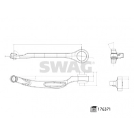 Рычаг подвески SWAG 5C PW4 33 10 3498 1440652223 - Изображение 3