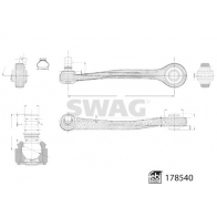 Рычаг подвески SWAG 1440652475 33 10 4580 B H96M22 - Изображение 2