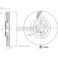 Тормозной диск SWAG Mini Countryman (F60) 2 Хэтчбек John Cooper Works ALL4 306 л.с. 2019 – 2024 AUTUC2 I 33 10 4931