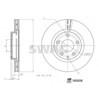 Тормозной диск SWAG 1440652762 PUQOY 6V 33 10 6300