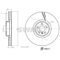 Тормозной диск SWAG D8XU NPL 33 10 6305 1440652763