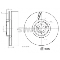 Тормозной диск SWAG 4K JTU 1440652764 33 10 6306