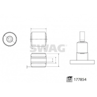 Сайлентблок кулака SWAG V Q3EJA9 1440650442 33 10 4336 - Изображение 2
