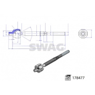 Рулевая тяга SWAG 1440650491 ZPZ34 C 33 10 4545 - Изображение 2