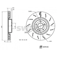 Тормозной диск SWAG SRW JX6H 1440653041 33 10 7309