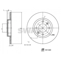 Тормозной диск SWAG 33 10 8305 Opel Mokka (X) 2 Кроссовер COX X8