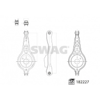 Рычаг подвески SWAG Ford Focus 3 (CB8, C346) 2010 – 2018 33 10 8556 F UUHE