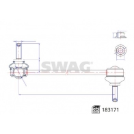 Стойка стабилизатора SWAG 33 10 8856 Jaguar F-Pace (X761) 1 2015 – 2020 MK6 0A9