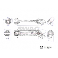 Рычаг подвески SWAG Bmw 7 (G11, G12) 6 Седан 3.0 740 d. Ld xDrive 320 л.с. 2015 – наст. время 2LD TQ 33 10 9088