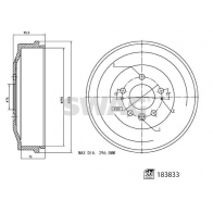 Тормозной барабан SWAG 33 10 9226 Volkswagen Amarok (2H) 1 Пикап 2.0 TDI 122 л.с. 2010 – 2025 BY9I1K X