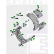 Тормозные колодки PE AUTOMOTIVE Renault Megane (KA) 1 Универсал 1.6 16V (KA0B. KA04. KA11) 107 л.с. 1999 – 2003 C SHE5A 2311-11480-0434-01 QUST20X