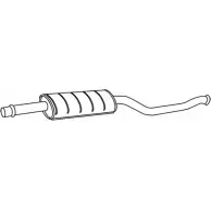 Резонатор FONOS 613473 4JN5N O7 S7H5 Citroen Xantia 1 (X1, X2) Хэтчбек 2.0 i 16V 132 л.с. 1995 – 2003