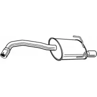 Задний глушитель FONOS 24274 2GY6D 1201341341 78 XPO
