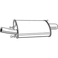 Задний глушитель FONOS UVRU 3 Ford Puma 619877 Z86RW4