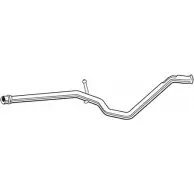Выхлопная труба глушителя FONOS 08215 8PGL0Q C C364KP Peugeot 307 1 (3A, H, E, PF2) 2000 – 2011