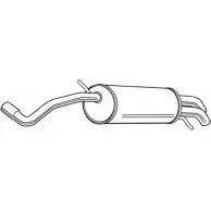 Задний глушитель FONOS 23331 WDM25PN 1201616633 M V44GKN