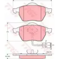 Комплект тормозов, дисковый тормозной механизм