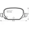 Тормозные колодки, дисковые, комплект MGA H FMB9IN 1202268354 TCXJ9 1126