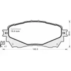 Тормозные колодки, дисковые, комплект MGA S SL28 K4GUG 1141 1202268390